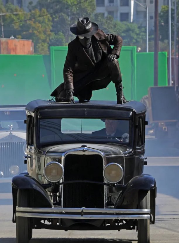 ニコラス・ケイジ主演の実写ドラマ『スパイダーマン・ノワール』撮影現場。かっこいいね。
#スパイダーマン・ノワール