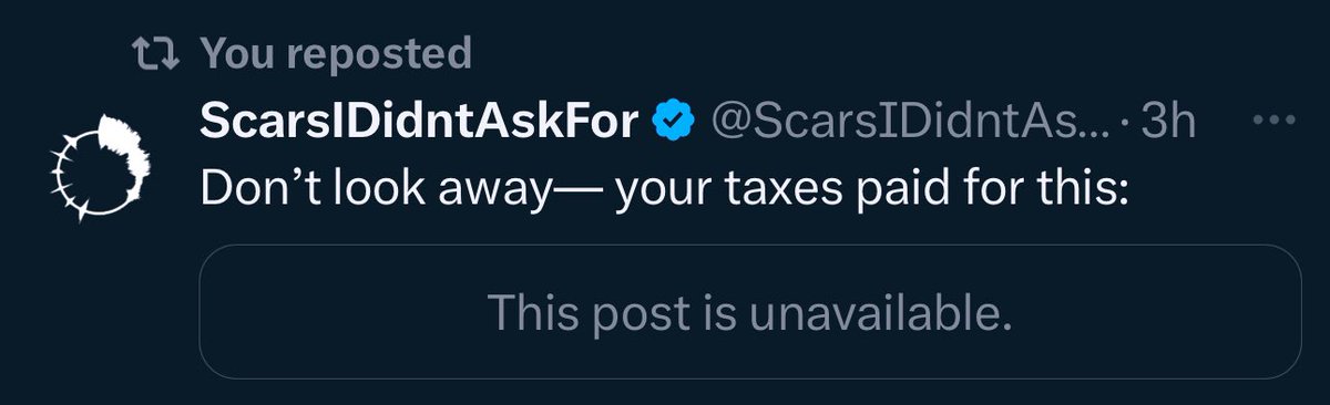 ScarsIDidntAsk4's tweet photo. Imagine that: a post of several children slain by Isræl was removed. #ExposeAIPAC https://t.co/5AmtPjuu9t
