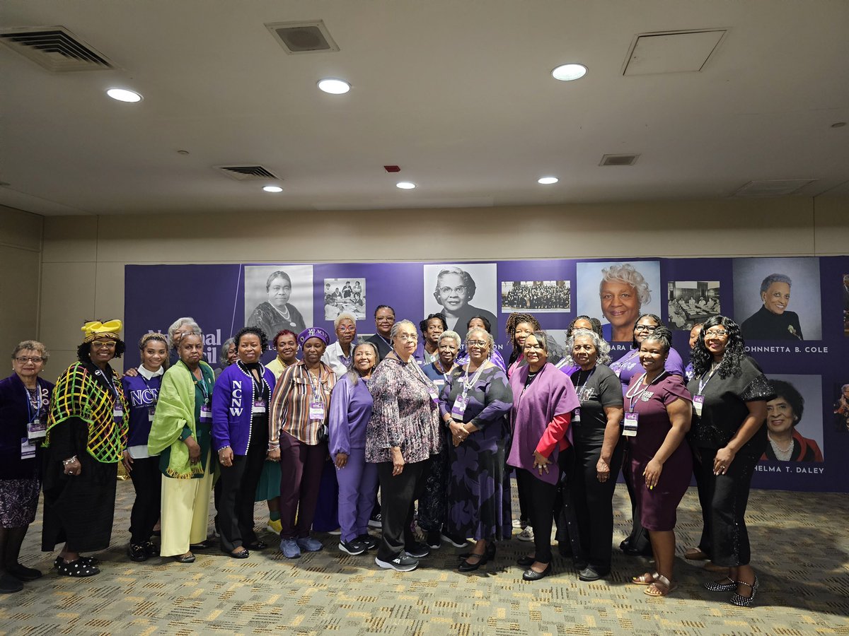 MetroNCNW's tweet photo. Members of CMAS-NCNW along with President Carolyn Hartington attend the 61st NCNW National Convention held October 9-13, 2024, in Baltimore, Maryland. Check out a few highlights. 💜 https://t.co/i4i8ZFwwUQ