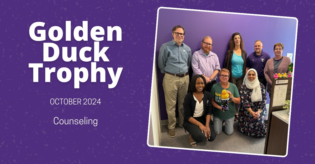🏆 Huge congrats to the Counseling Department for claiming the Golden Duck trophy this month! 🦆 Will they defend their title in November, or is another department ready to steal the spotlight? Faculty, let’s see who’s up for the challenge! #tarletonfaculty #ceepdpond