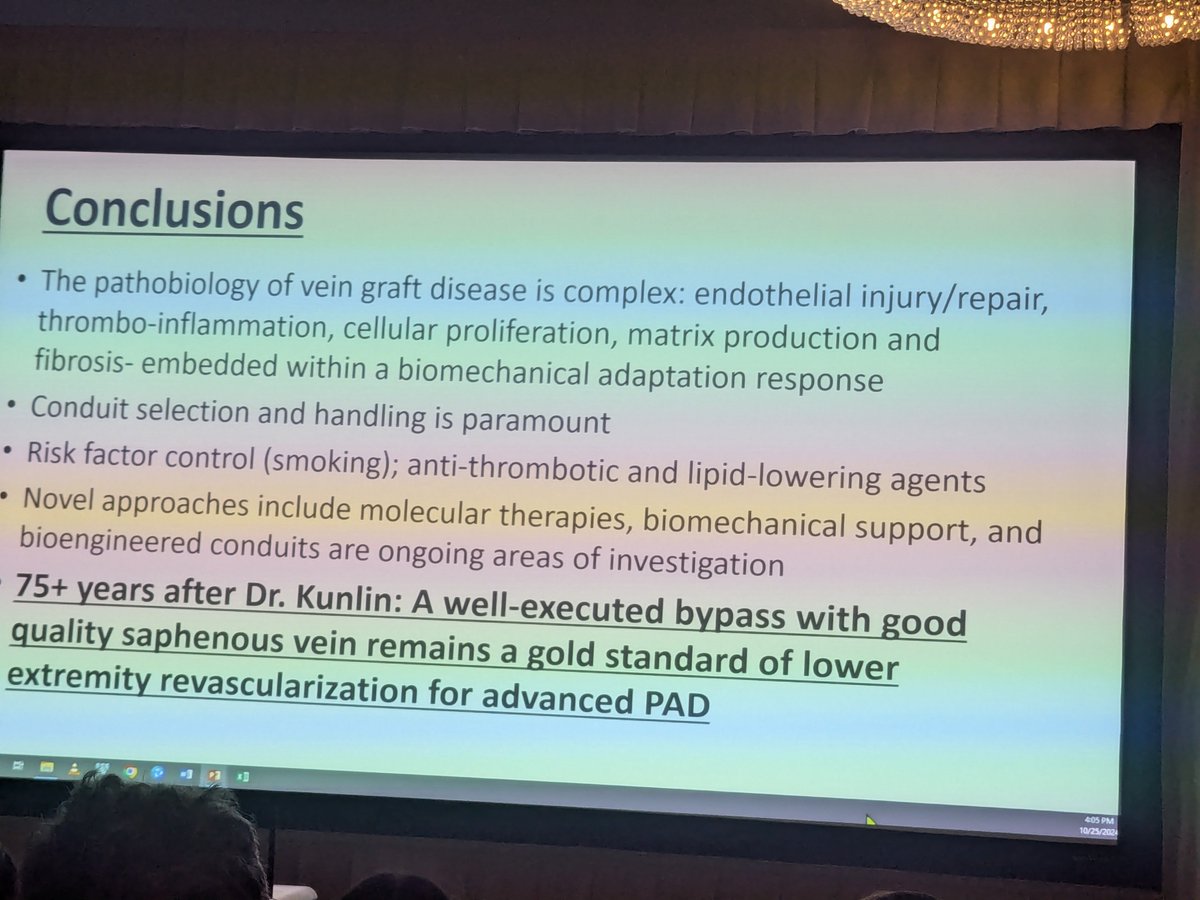 Vascular Specialist Online (@vascularonline) on Twitter photo #NESVS2024: Michael Conte says "past is prologue" when it comes to vein bypass surgery for limb ischemia during <a href="/NewEnglandVasc/">New England Society for Vascular Surgery</a>
Distinguished Address. <a href="/ucs/">Unconfirmed Sources</a> #NESVS2024: Michael Conte says "past is prologue" when it comes to vein bypass surgery for limb ischemia during <a href="/NewEnglandVasc/">New England Society for Vascular Surgery</a>
Distinguished Address. <a href="/ucs/">Unconfirmed Sources</a>