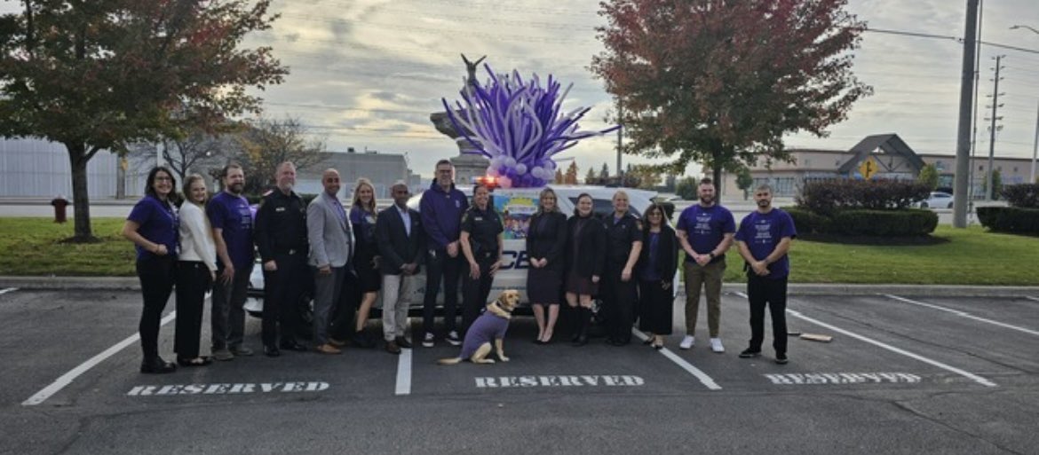Our very own <a href="/ShelinaJeshani/">Shelina Jeshani</a> attended the #DressPurpleDay2024 event hosted by <a href="/PeelCAS/">Peel Children's Aid Society</a> today and spoke about the importance of the partnership between Peel CAS and the Safe Centre. Thank you to Peel CAS for supporting children and families in our community. 💜