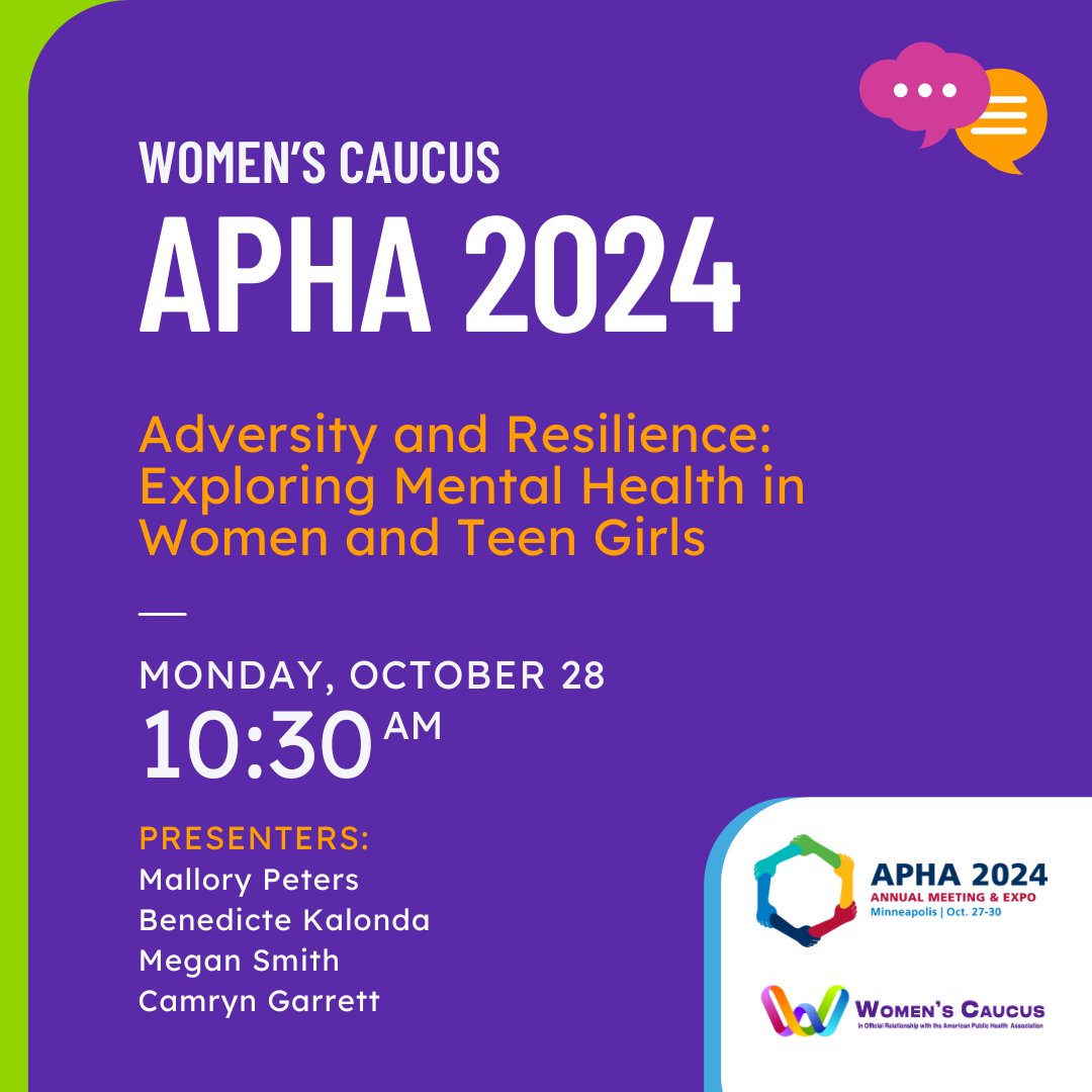 It's Monday and #APHA2024 is officially in full swing! Don't miss our first session of the day at 10:30am CT.
