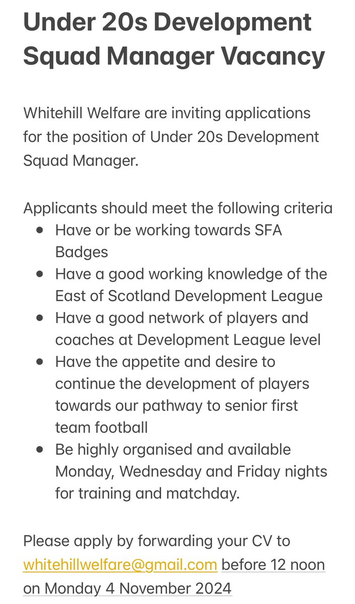 Whitehill Welfare Football Club tweet media