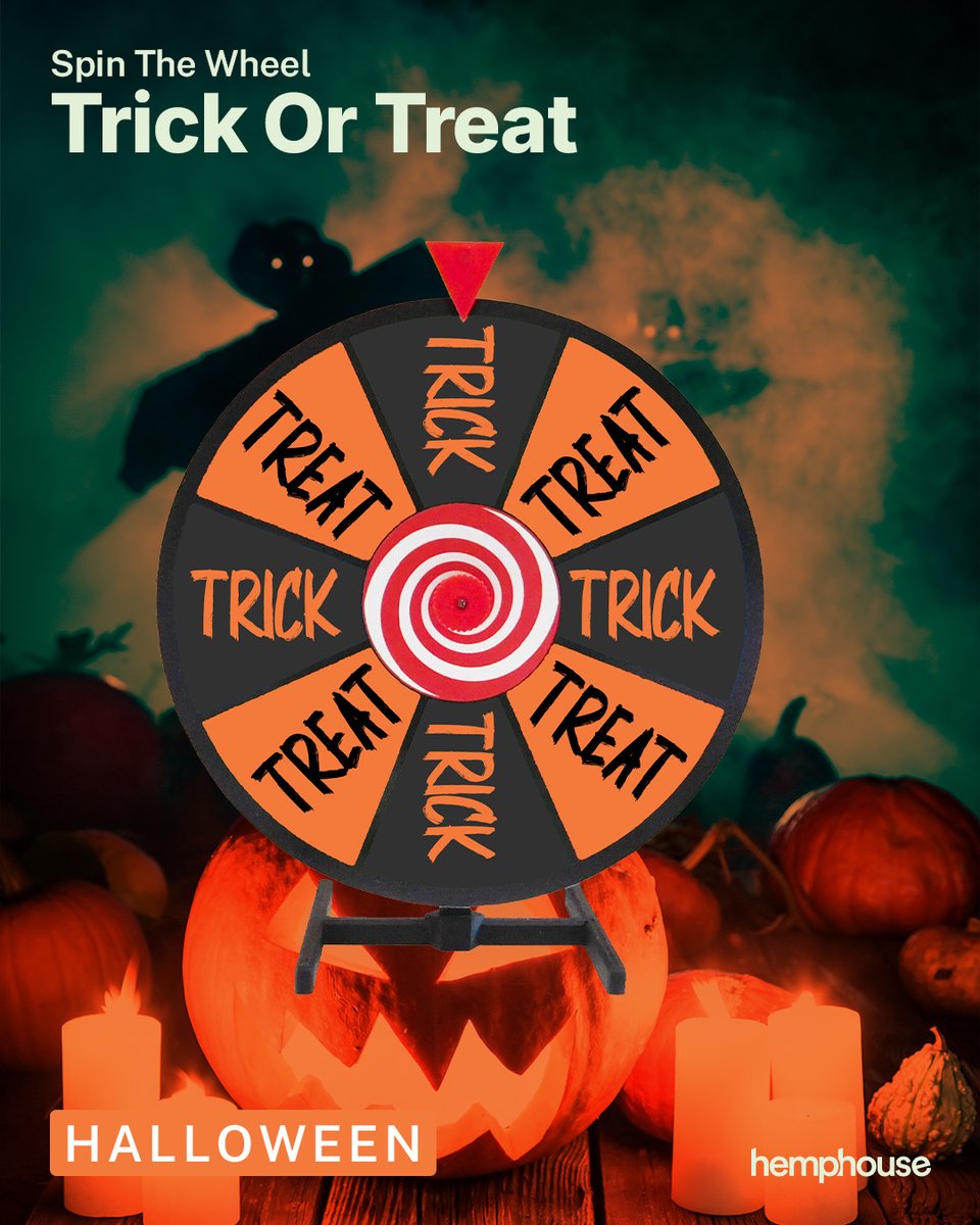 shophemphouse's tweet photo. 🎃 Trick-and-Treatz at HempHouse! Stop by in costume, make a purchase, and spin the wheel for a chance at a prize—or a trick! 🍬 What will you land on?

#HempHouse
21+ Nothing For Sale https://t.co/HXmenUZVvm