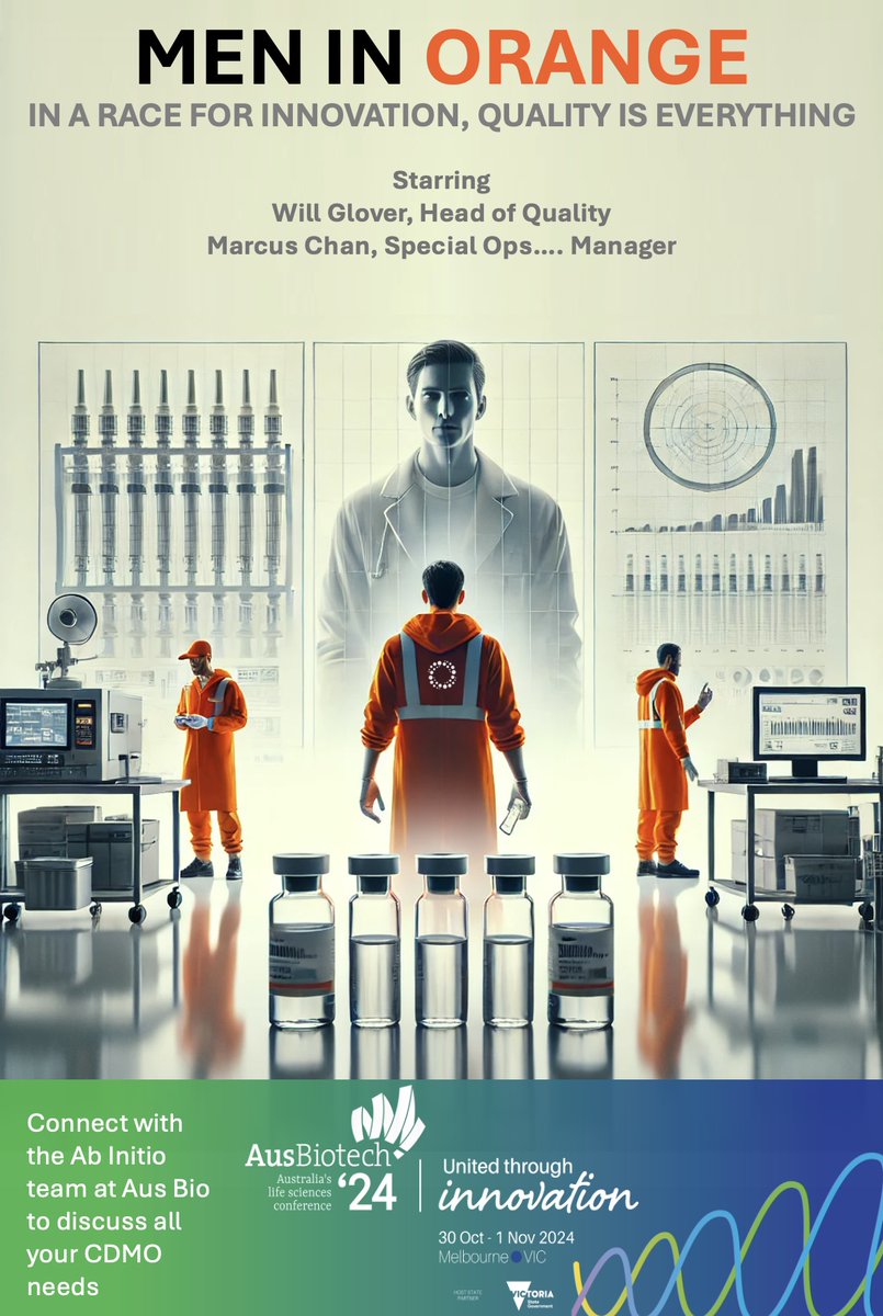 With only a week to go to AusBio2024, don't forget to book a time to meet with our team to discus all your CDMO needs #GMP #ClinicalTrials #MenInOrange

ab-initio-pharma.com/news/2024/10/1…