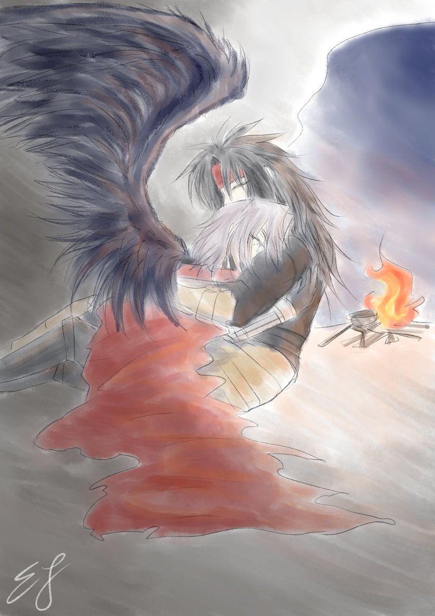 #SephirothWeek 2024 || Day 3. Feathers
Sephiroth choked his screams against Vincent’s shoulder. Was he safe? Really? The hand that came up to stroke his hair was so… so careful. Like he was something breakable.
archiveofourown.org/works/59996767…