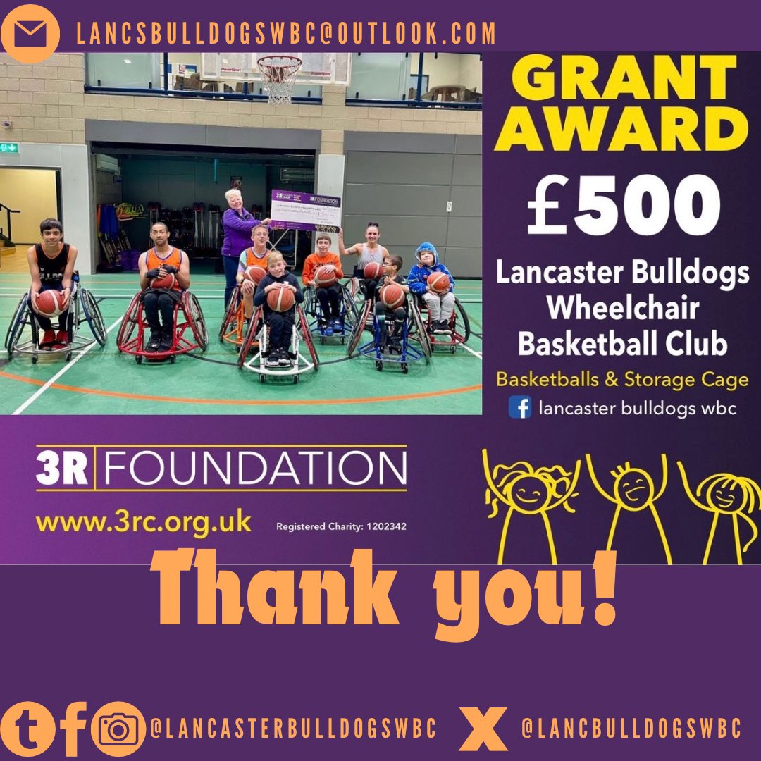 A huge thank you to the 3R charity for their kind donation. 

Thanks to your donation the club has been able to ours use a ball cage which means we can store balls, cones and floor nets, this cage saves the club money but allowing equipment to be stored safely and not lost.