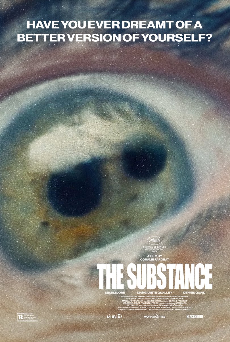 cheemmssss's tweet photo. made a movie poster today for @coraliefargeat ‘s the substance! been having a lot of fun designing stuff on photoshop, need to practice more tho! https://t.co/7tCANJRtZW