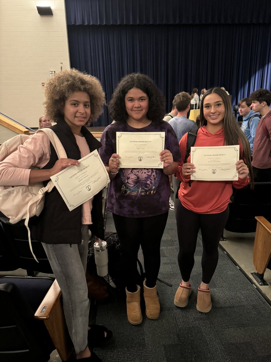 Got accepted into the National Honor Society today!