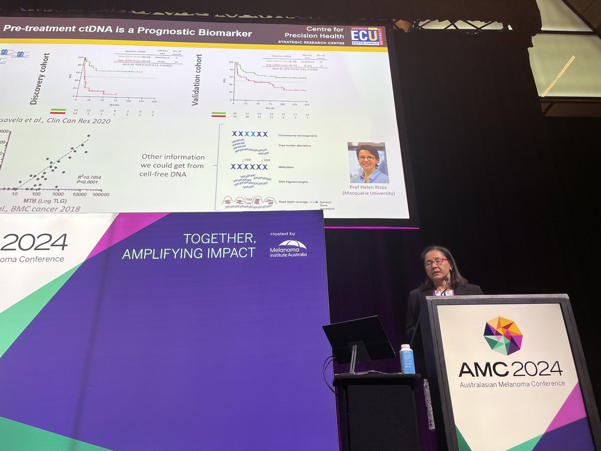 Jonas Nilsson (@drjonasanilsson) on Twitter photo Great talk by <a href="/ElinSGrayPhD/">ElinGrayPhD</a> from <a href="/EdithCowanUni/">Edith Cowan University (ECU)</a> at Australasian Melanoma Conference on liquid biopsies accurately predicting immunotherapy responses. Her latest method is tested and validated on melanoma but look even better in lung cancer. Awesome job Elin and team!! Great talk by <a href="/ElinSGrayPhD/">ElinGrayPhD</a> from <a href="/EdithCowanUni/">Edith Cowan University (ECU)</a> at Australasian Melanoma Conference on liquid biopsies accurately predicting immunotherapy responses. Her latest method is tested and validated on melanoma but look even better in lung cancer. Awesome job Elin and team!!
