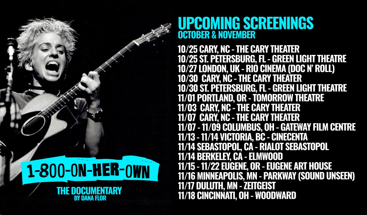 Righteous_Babes's tweet photo. Babes around the world! 📽️💪🎞️
Don’t miss your local screening of @AniDiFrancoFilm this season, starting tonight in North Carolina and Florida: https://t.co/D0UC2rz8oa
#anidifranco #rbr #righteousbabe #musicdoc #biodoc #documentary https://t.co/OcQ9nKXUb6