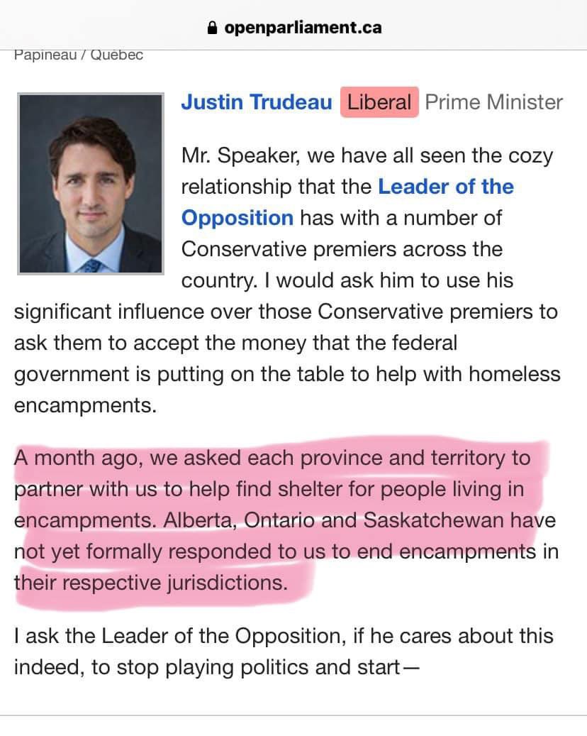 HelloStephano's tweet photo. Every time a Con brings up homeless tent camps, please point them to this fact so they can choke on the truth.

And guess which provinces haven't responded to this fix offered to them:

🔵Ontario 
🔵Saskatchewan 
🔵Alberta https://t.co/3ZRxtVXYss