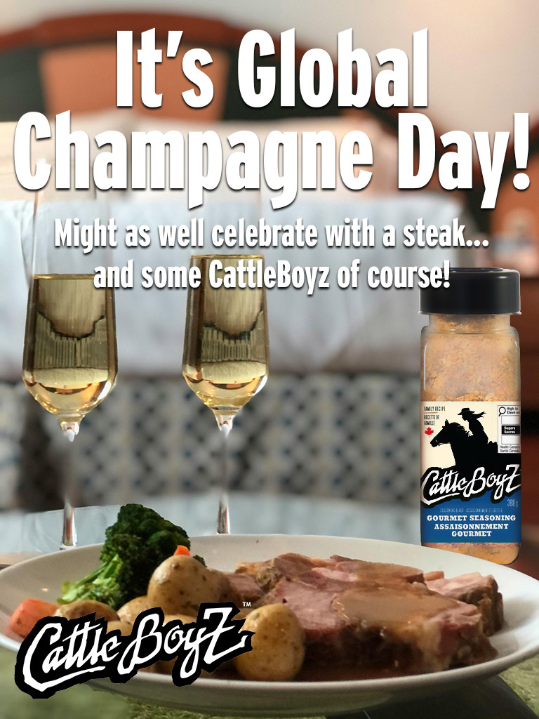 What better way to celebrate "Global Champagne Day" than with a juicy steak done just right with "Gourmet Seasoning" from CattleBoyz? check a location near you! cattleboyz.com/find-a-retaile… 
#ChampagneDay #steakrub #steak #cattleboyz #steaknight
