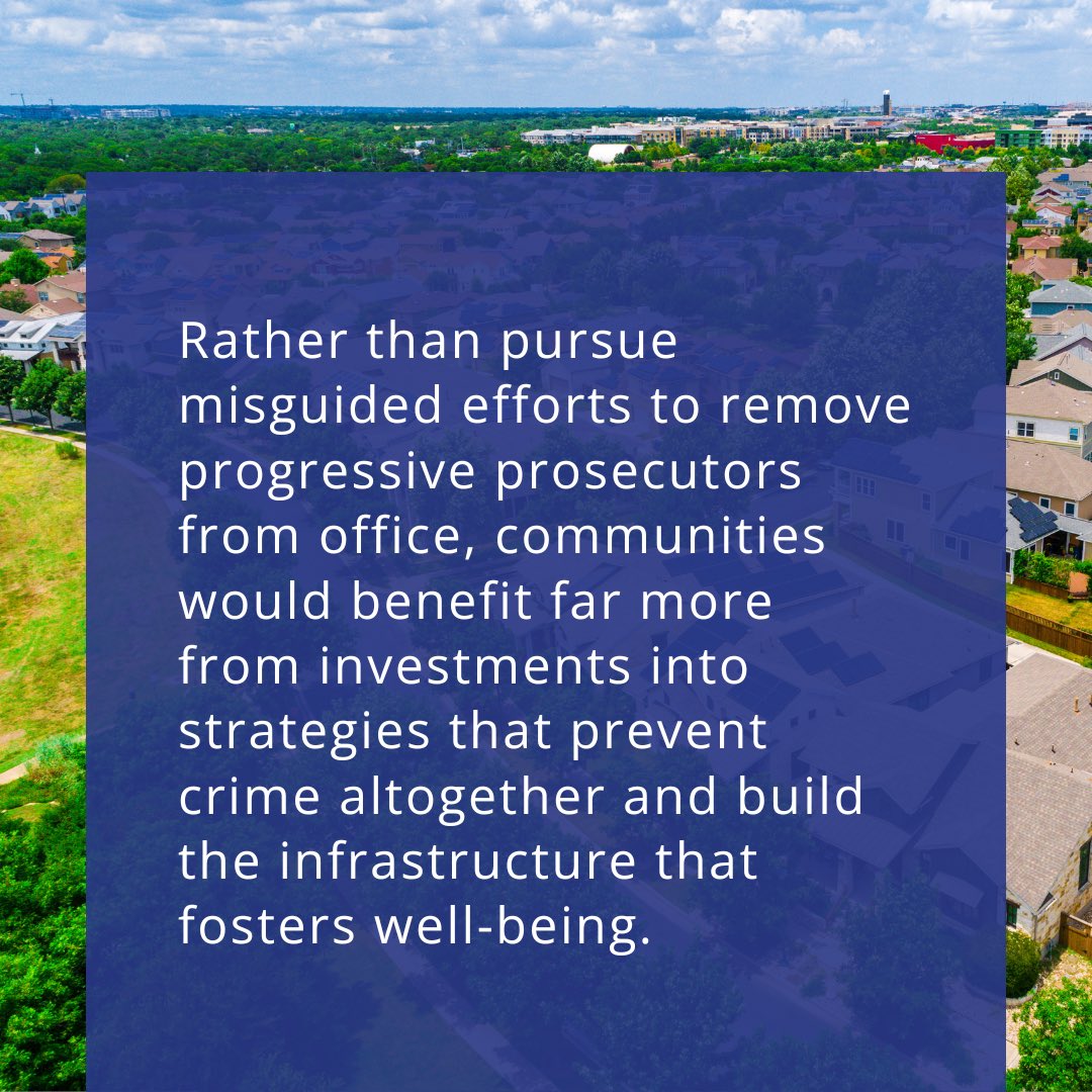 A new comprehensive study by the University of Toronto found that reform prosecutors are not responsible for increases in homicide or violent crimes before, during, or after the pandemic. 

Everyone deserves to feel safe, and we need real solutions that invest in our communities