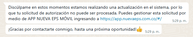 CESARAMEJIA's tweet photo. Lla nueva y elegante forma en que @NuevaEPSOficial le dice a los pacientes: #SigaIntentando HP! No hay atención oportuna porque @carolinacorcho @GA_Jaramillo @petrogustavo y @pactocol provocaron la famosa #CrisisGraveYExplicita, sin importar la vidas que pudiera costar https://t.co/FTIFvSkRtx