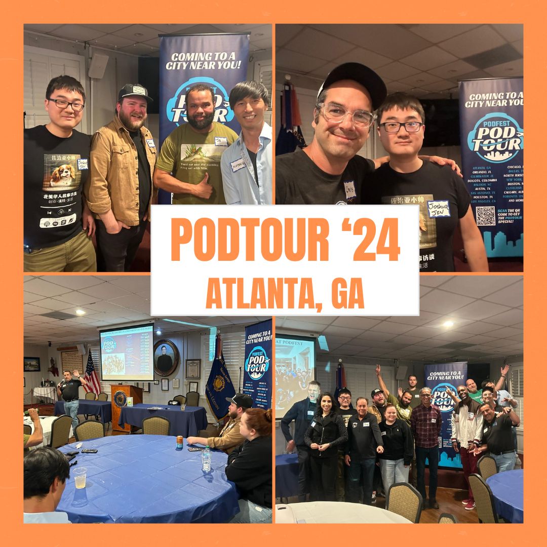 podfestexpo's tweet photo. Having a great time in #atlanta to celebrate FinCon and other podcasters and content creators! ๐ฅณ
We always love having a strong Atlanta presence at our annual Podfest event!
#podtour #podcasters #podcasting #podcasts #podcast #podcastevents #podcastevent https://t.co/zFcLFv4XC5