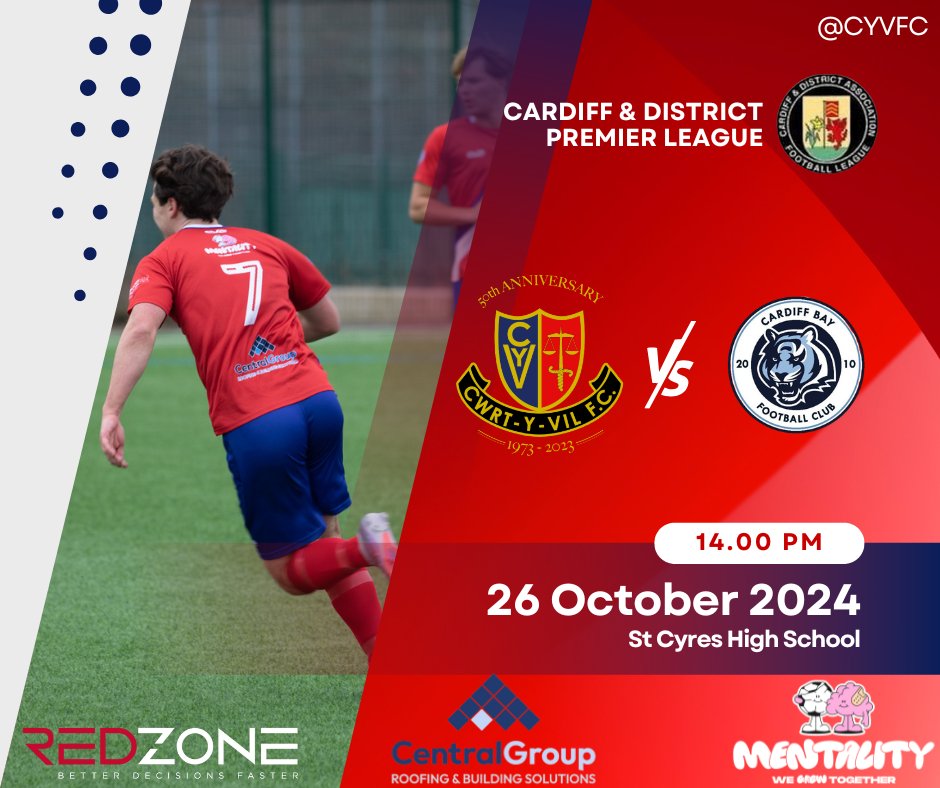Cwrt-Y-Vil FC (@cyvfc) on Twitter photo League action again tomorrow as we welcome <a href="/cardiffbayfc/">Cardiff Bay F.C</a> to <a href="/StCyresLets/">St Cyres Lettings</a> .
We look to build on our positives results from the last couple of games.
Come down and support the lads. League action again tomorrow as we welcome <a href="/cardiffbayfc/">Cardiff Bay F.C</a> to <a href="/StCyresLets/">St Cyres Lettings</a> .
We look to build on our positives results from the last couple of games.
Come down and support the lads.