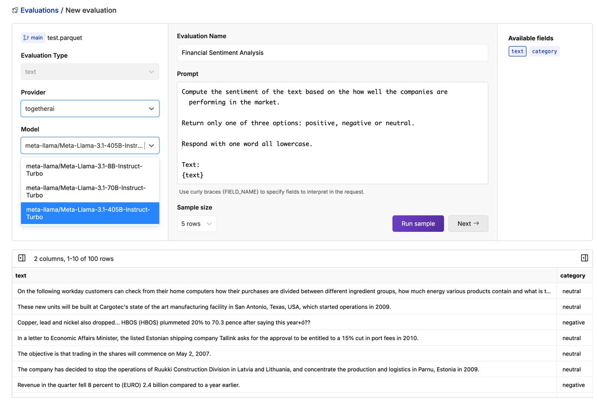 gregschoeninger's tweet photo. 🚀 🦙 It now takes one click to run Llama 8b, 70B or 405B on your dataset in @oxen_ai 

Let us know if you want any other models from @AIatMeta via @togethercompute and we'll add them in a jiffy. https://t.co/Zm20p9lIYP