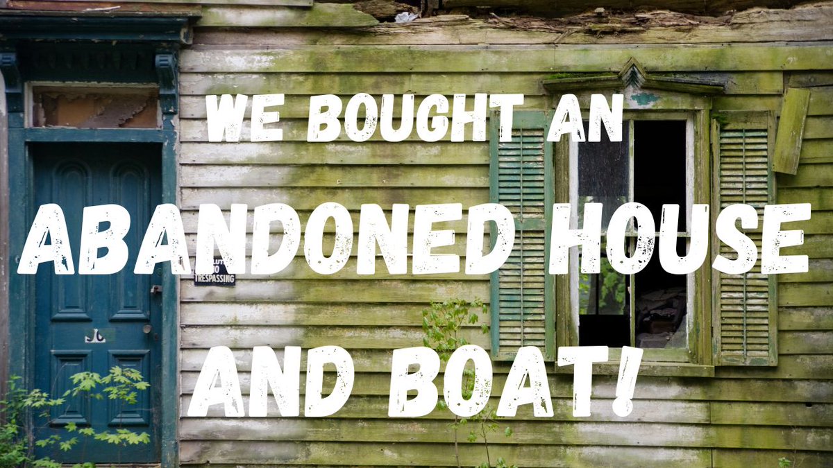 TPDrawer's tweet photo. We Bought an Abandoned House and Boat! Check Out the Original Farmhouse ... https://t.co/6HNS4ziqSq via @YouTube https://t.co/2cdSTYCbFi