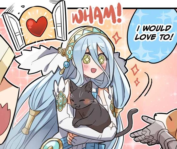 sue_990's tweet photo. Love that Azura canonically has a weak spot for fluffy things https://t.co/nI75Nm68Iv