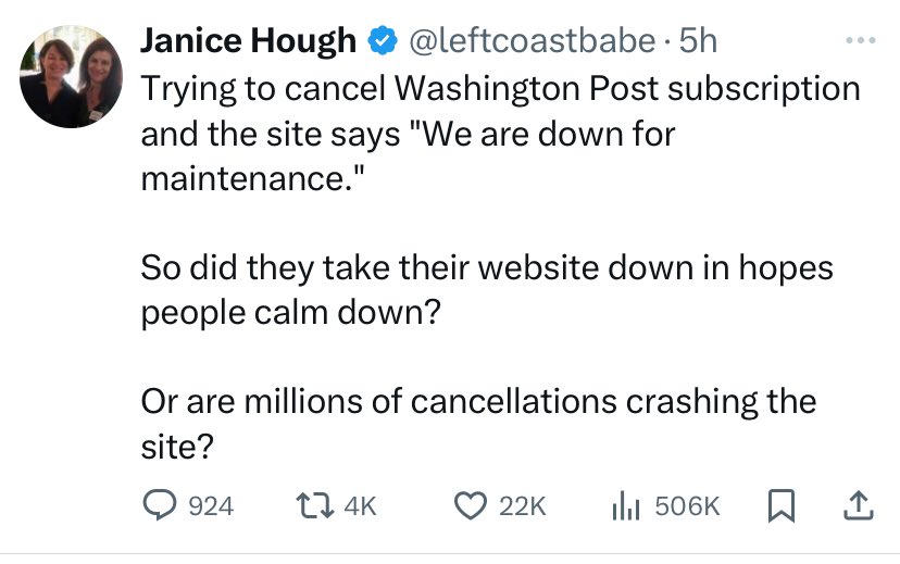 May be Bezos more to blame for pulling the plug on the paper’s integrity