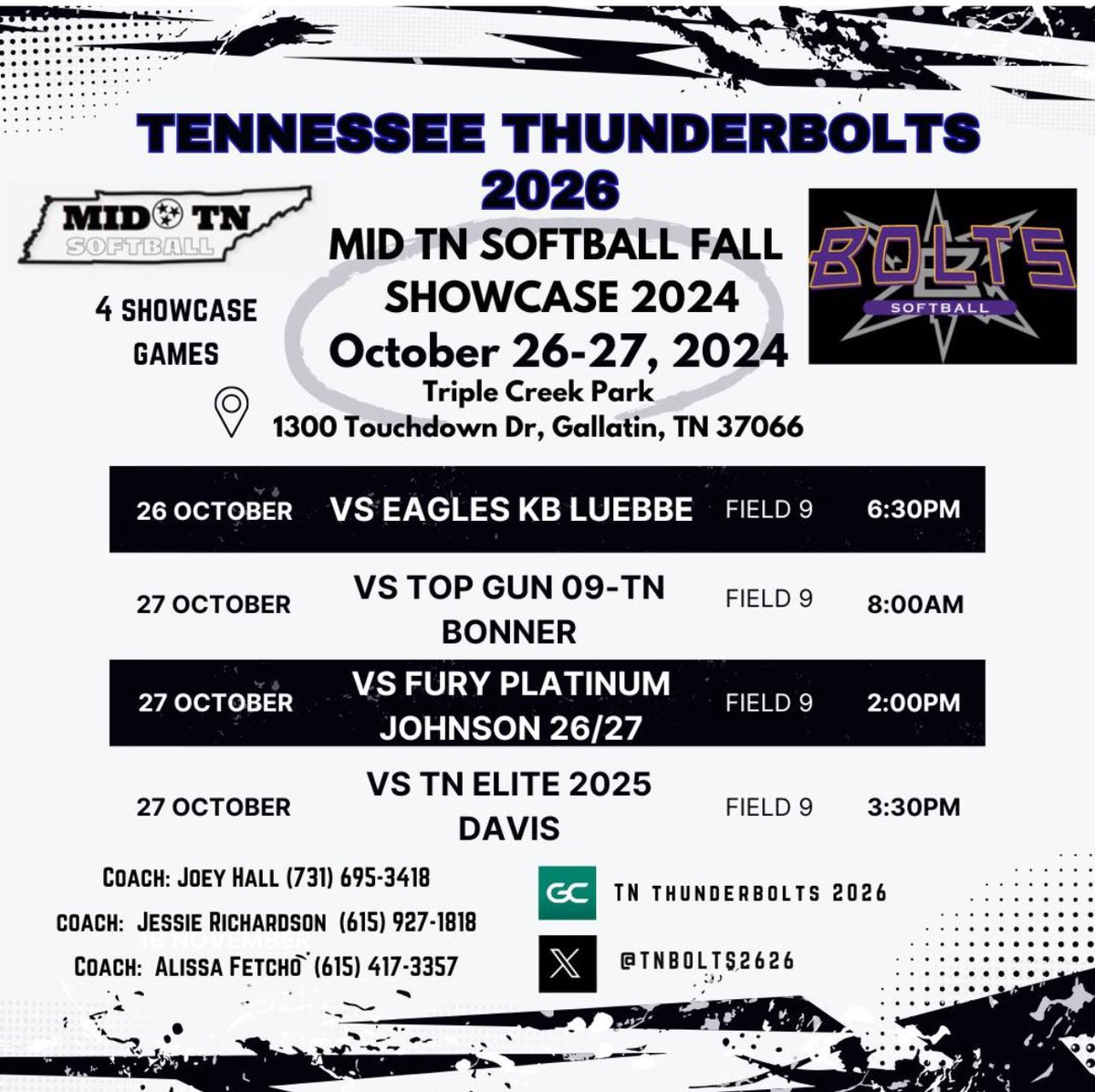 Ready for this weekend! 
<a href="/tnbolts2026/">TN Thunderbolts 2026</a> <a href="/MarcWeekly/">Marc Weekly</a> <a href="/CoachMike_FCS/">Coach Mike Kittrell</a> <a href="/UTMSoftball/">UT Martin Softball</a> <a href="/ChelseaEFarmer/">Chelsea Farmer</a> <a href="/MT_Softball/">Middle Tennessee Softball</a> <a href="/JBMTSUsoftball/">Jeff Breeden</a> <a href="/TTU_Softball/">Tennessee Tech Softball</a> <a href="/MarcKKendrick/">Coach Marc K Kendrick</a>