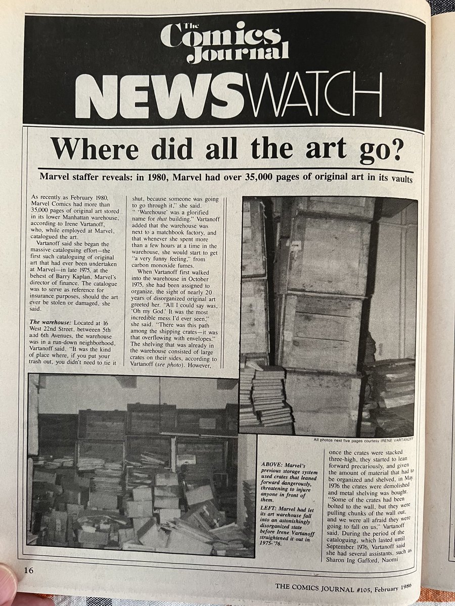 Ninjacomicbooks's tweet photo. A little gift to myself. The Comics Journal 105. All about Jack Kirby’s struggle to get this artwork back from Marvel. I love hearing @robertliefeld talk about this topic on the podcast. #givejackhisartworkback #comicsjournal #comicbooks https://t.co/AesVFJYbAR