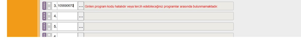 <a href="/OSYMbaskanligi/">ÖSYM</a> Açıköğretim olarak Sağlık Yönetimi 3 yerde var. Ama tercih yaparken listede sadece ATATÜRK ve ANADOLU görünüyor. İstanbul Üniversitesi kodu yazdığım zaman   "Girilen kod hatalıdır veya tercih edeceğiniz programlar arasında bulunmamaktadır" uyarısı veriyor.