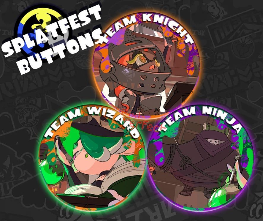 PixlsPerfection's tweet photo. Are you a Wizard, a Knight, or a Ninja? ๐ค
We just created a NEW listing featuring buttons from the most recent splatfest!
https://t.co/6pA2JgCFCc
.
.
.
#splatoon3
#splatfest
#splatoon
#pixlperfect
#teamwizard
#teamknight
#teamninja https://t.co/SNMo9ygXDd