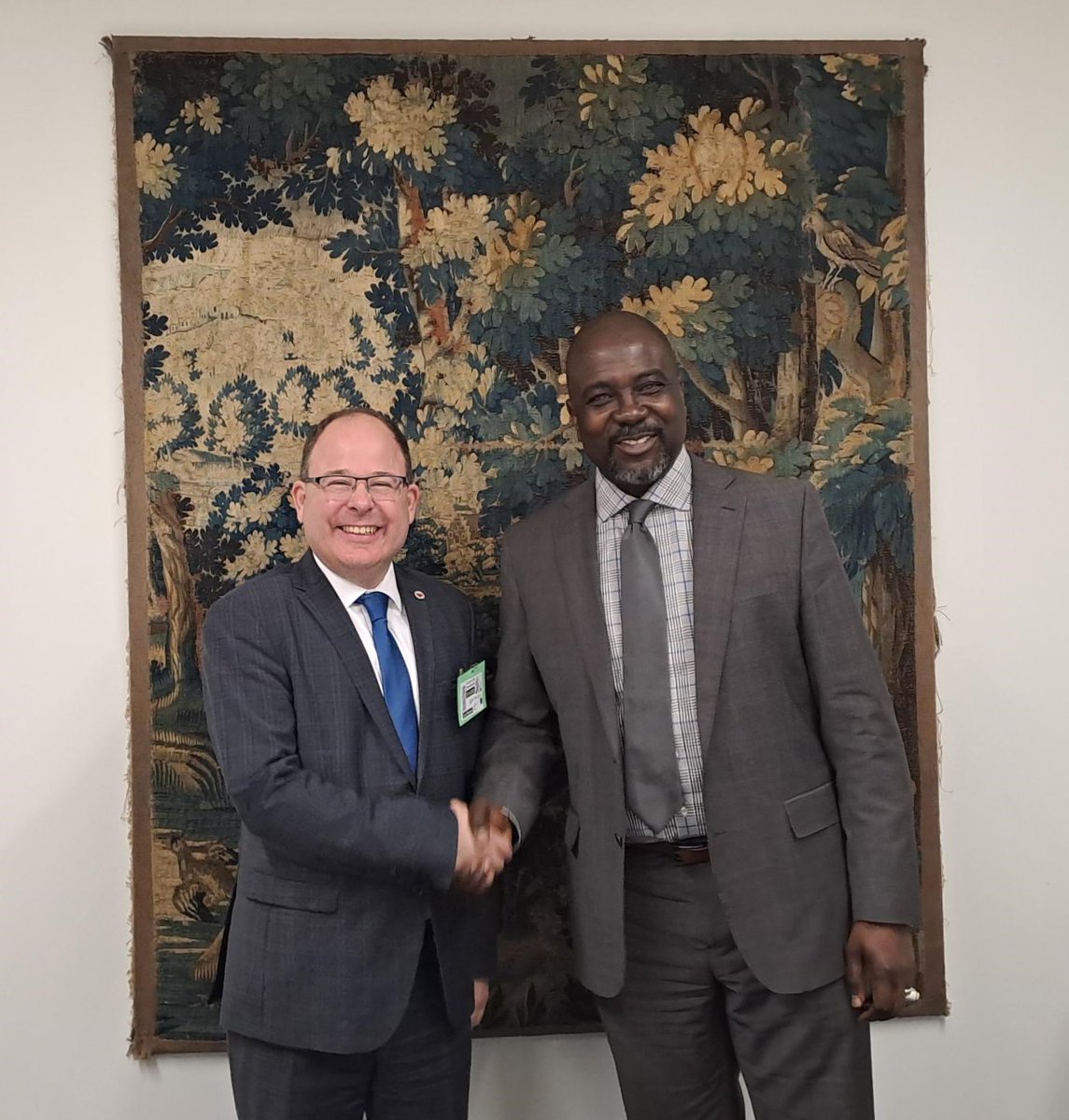 Adedeji Ebo (@adedejiebo) on Twitter photo Partnerships are key for achieving disarmament goals.
I had the pleasure to meet Amb. Privitelli of <a href="/theGICHD/">GICHD</a>.
We discussed <a href="/UN_Disarmament/">ODA</a> & @GICHD's joint initiative <a href="/theAMATeam/">The Ammunition Management Advisory Team (AMAT)</a> - a vital mechanism for practical, authoritative & effective ammunition management assistance. Partnerships are key for achieving disarmament goals.
I had the pleasure to meet Amb. Privitelli of <a href="/theGICHD/">GICHD</a>.
We discussed <a href="/UN_Disarmament/">ODA</a> & @GICHD's joint initiative <a href="/theAMATeam/">The Ammunition Management Advisory Team (AMAT)</a> - a vital mechanism for practical, authoritative & effective ammunition management assistance.