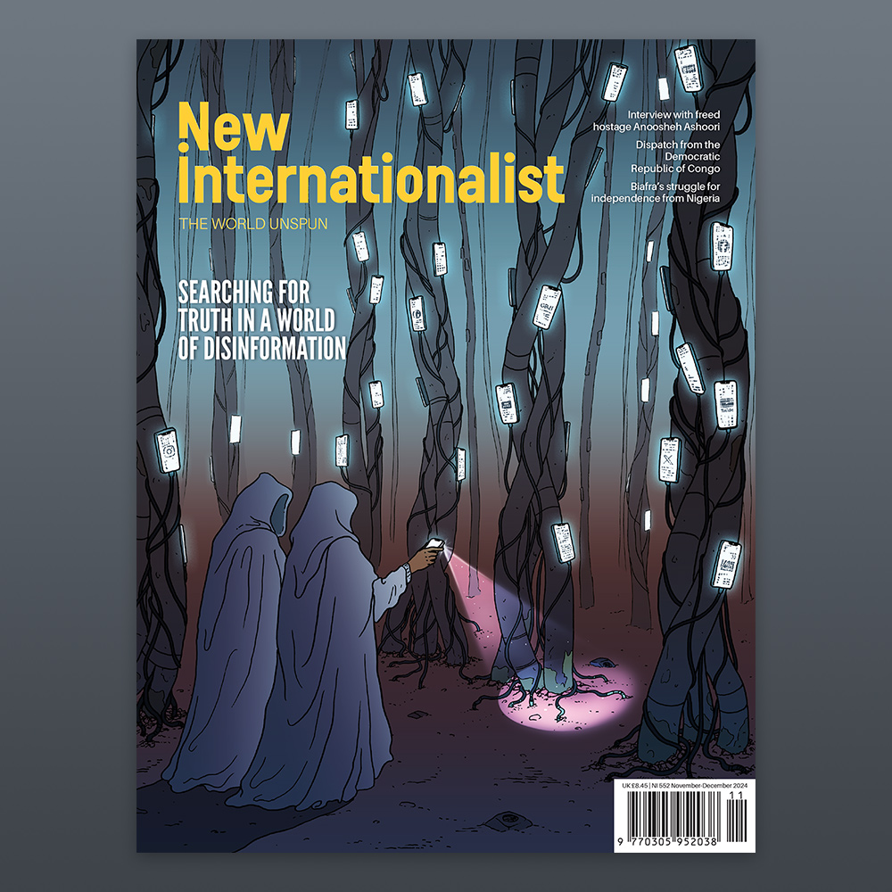 newint_au's tweet photo. NI 552 - November/December, 2024. #Disinformation - Although far from a modern phenomenon, the potency of misinformation has increased in the digital age. To tackle it, we need a systemic response that goes further than debunking one lie at a time.

https://t.co/BuaFBFsu10 https://t.co/ITzRdc1KjJ