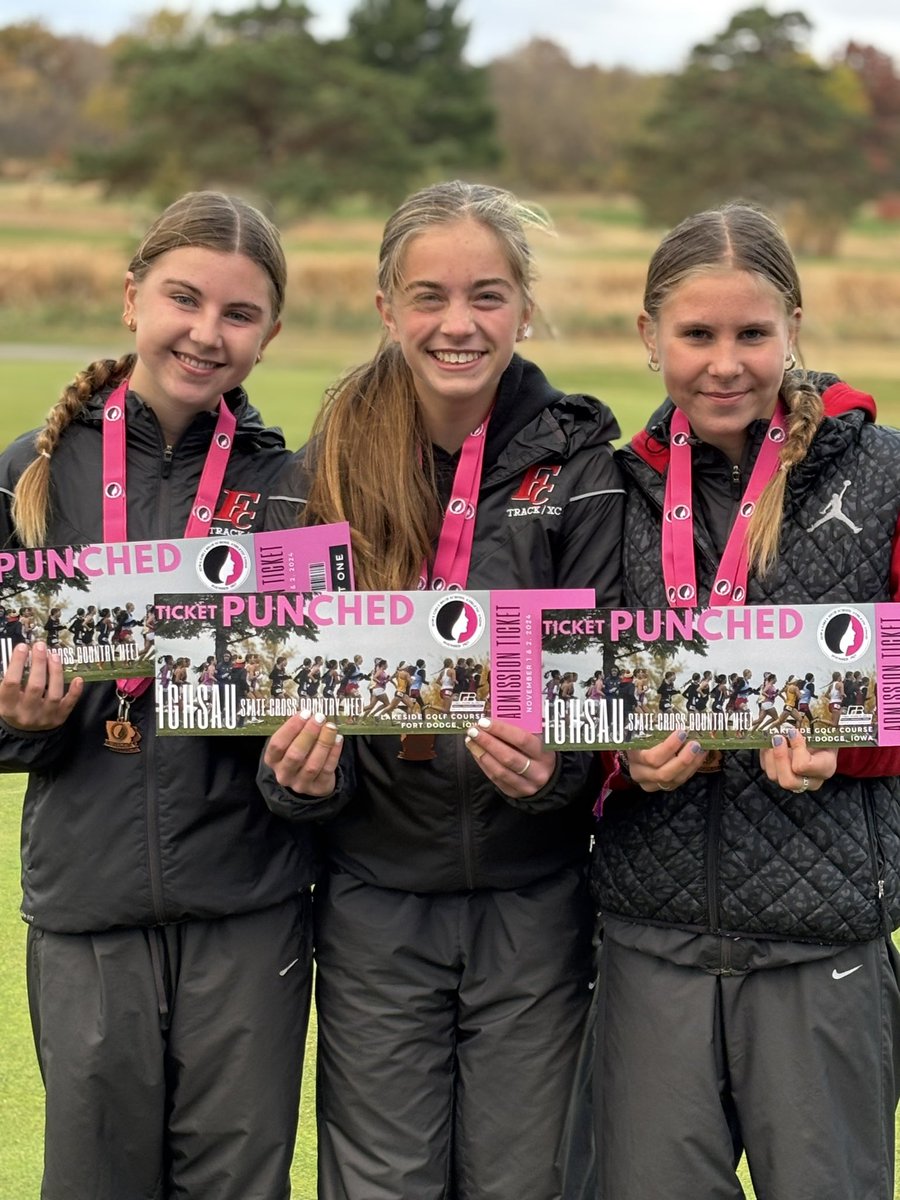 A little late, but our girls punched their tickets to the state meet!  <a href="/IGHSAU/">IGHSAU</a> #ticketpunched