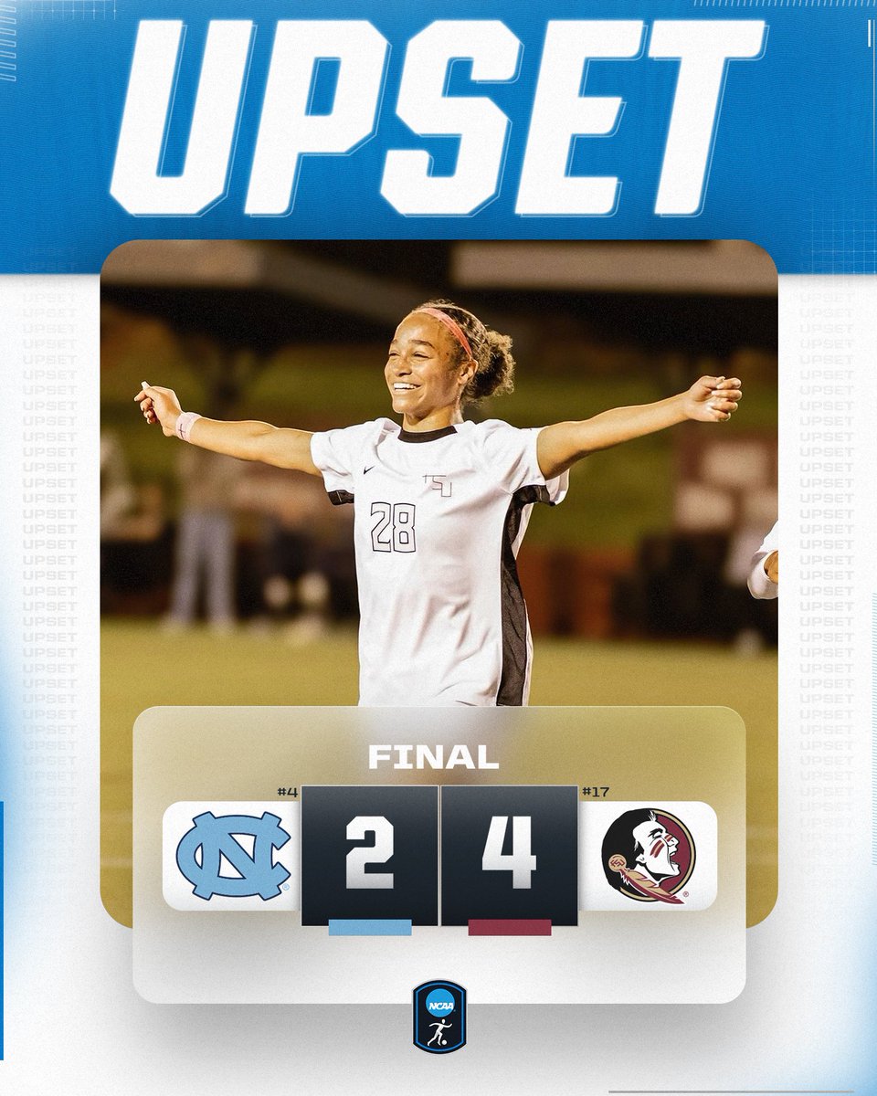 FSU ON TOP 😤

No. 17 <a href="/FSUSoccer/">FSU Soccer</a> takes the win versus No. 4 North Carolina. 

#NCAASoccer