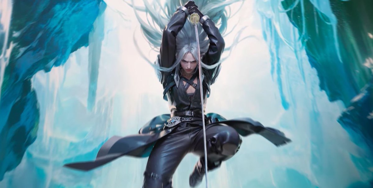 SaphrynaO's tweet photo. Se….Sephiroth? Why did you go do plastic surgery? https://t.co/KHocBlmUgG