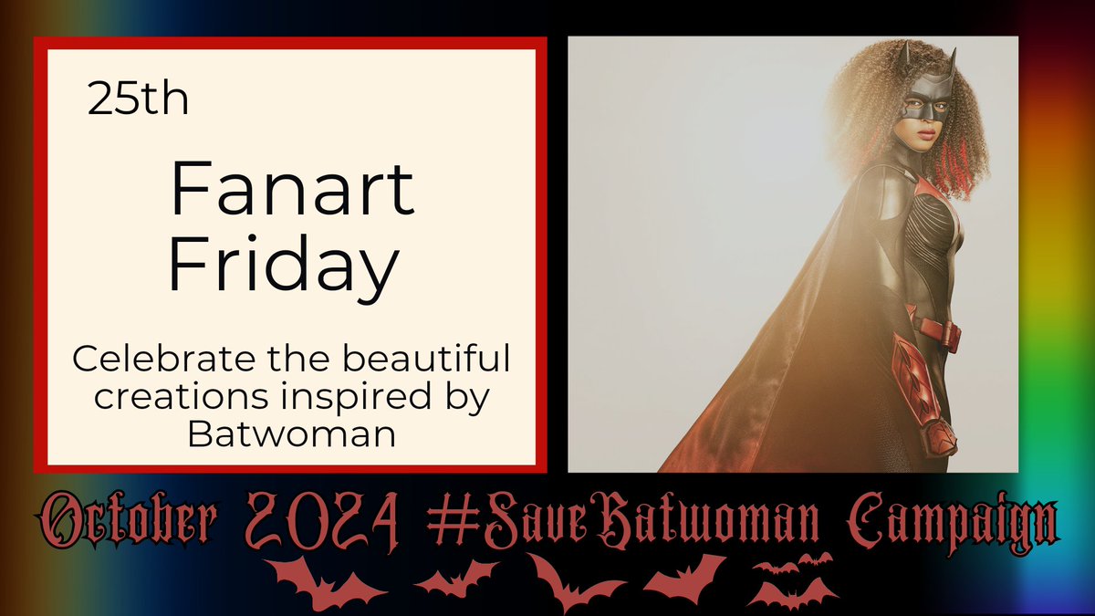 Hi Fam!  For tonight's power hour, let's celebrate the beautiful creations inspired by batwoman

#Savebatwoman
