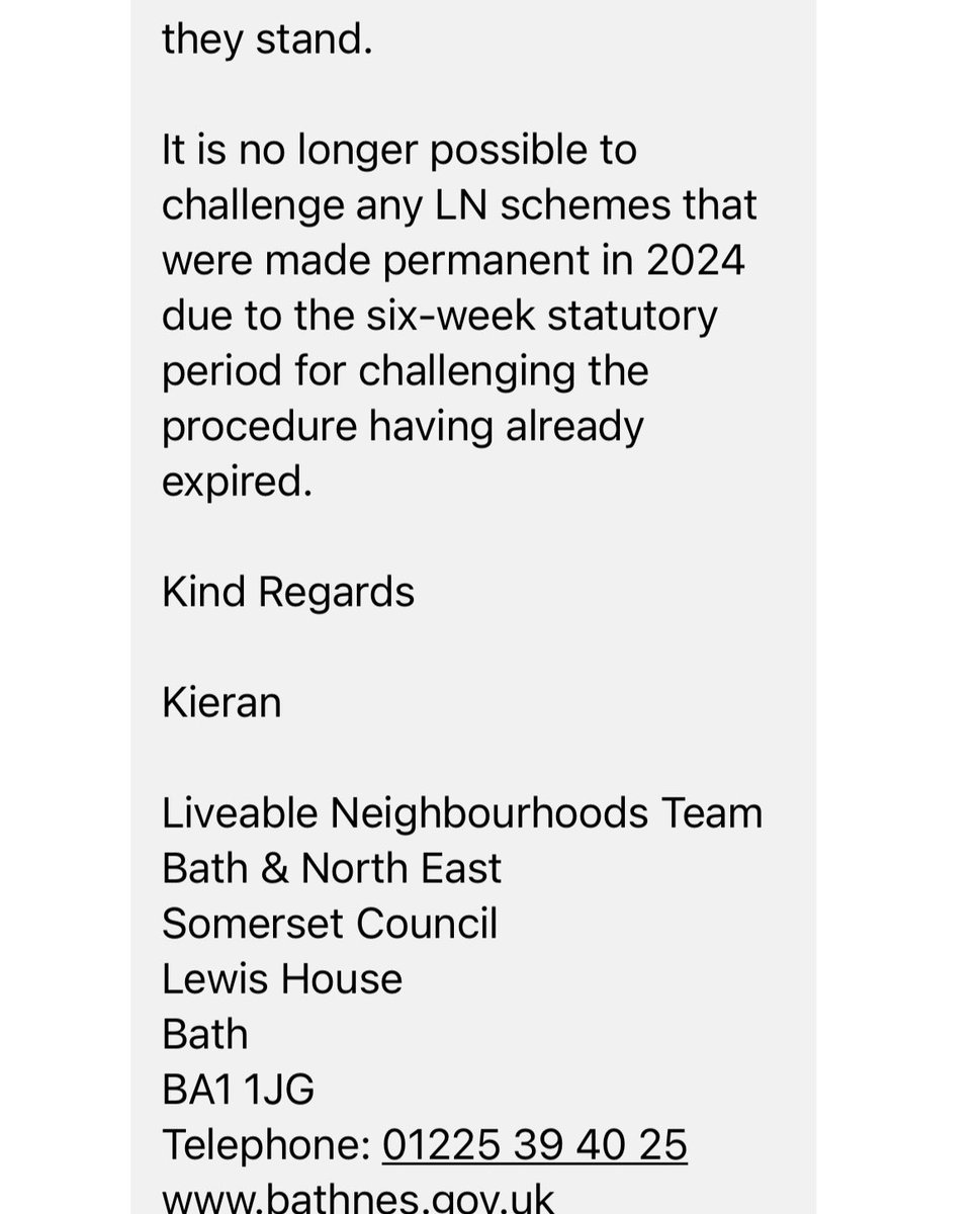 About southlands a response from the council from us