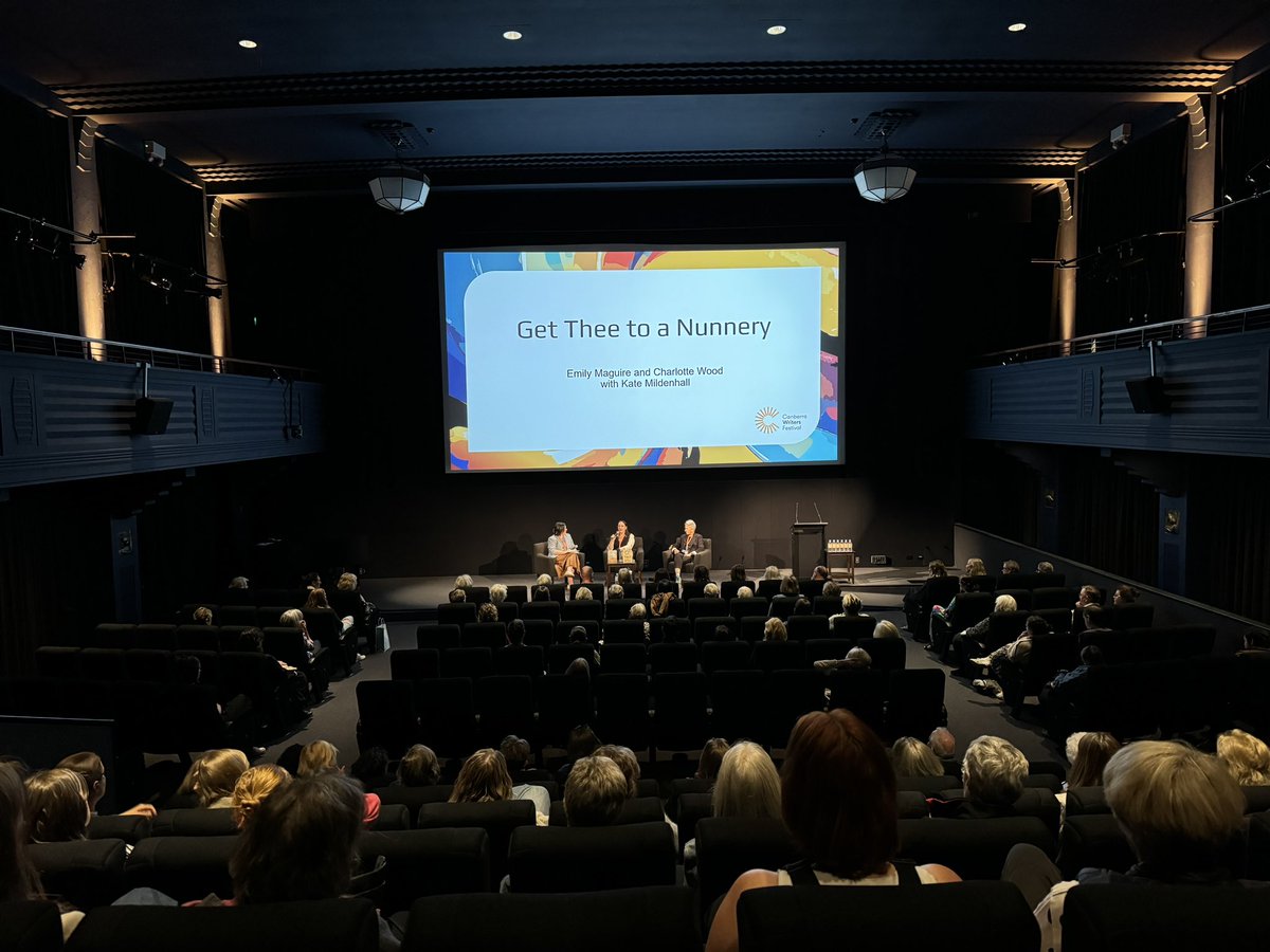 Gregory Andrews (@lyrebirddream) on Twitter photo Get Thee to a Nunnery!
Emily Maguire, Charlotte Wood and Kate Middenhall discuss women, religion, God and atheism at the #CanberraWritersFestival this weekend.
Thanks to <a href="/cbrwritersfest/">CBR Writers Festival</a> partner <a href="/NFSAonline/">NFSA National Film and Sound Archive of Australia</a> for the fabulous venue. Get Thee to a Nunnery!
Emily Maguire, Charlotte Wood and Kate Middenhall discuss women, religion, God and atheism at the #CanberraWritersFestival this weekend.
Thanks to <a href="/cbrwritersfest/">CBR Writers Festival</a> partner <a href="/NFSAonline/">NFSA National Film and Sound Archive of Australia</a> for the fabulous venue.