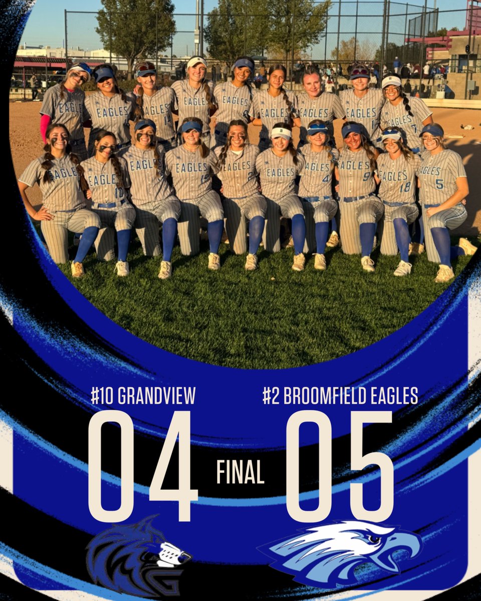 Broomfield Athletics (@eagle_athletics) on Twitter photo Our Eagles showed a ton of grit against a tough Grandview team and get the win 5-4! We are headed to the semis at 10am vs Riverdale Ridge! Way to go, ladies! #TheEagleWay <a href="/BroomfieldSBall/">Broomfield Softball</a> BVSDColorado <a href="/BoCoPreps/">BoCoPreps</a> <a href="/chsaa/">CHSAA</a> <a href="/coloradopreps/">Colorado Preps</a> <a href="/BroomfieldSBall/">Broomfield Softball</a> Our Eagles showed a ton of grit against a tough Grandview team and get the win 5-4! We are headed to the semis at 10am vs Riverdale Ridge! Way to go, ladies! #TheEagleWay <a href="/BroomfieldSBall/">Broomfield Softball</a> BVSDColorado <a href="/BoCoPreps/">BoCoPreps</a> <a href="/chsaa/">CHSAA</a> <a href="/coloradopreps/">Colorado Preps</a> <a href="/BroomfieldSBall/">Broomfield Softball</a>