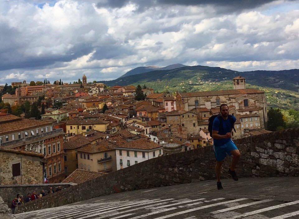 Missing those early morning runs through history and hills! #Perugia #ItalyRun #TravelMemories"