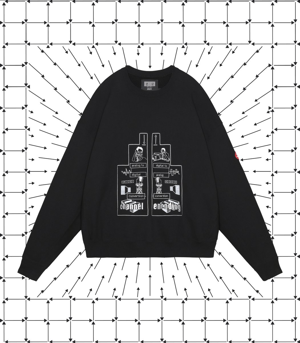 CAVEMPT's tweet photo. CHANNEL ENCODING CREW NECK

🇯🇵 1 Nov 9AM
🇬🇧 1 Nov 12AM
🇺🇸 31 Oct 8PM EDT
⁡
https://t.co/lBnh62qNZj
C.E SHOP TOKYO https://t.co/q9ET2DHUem