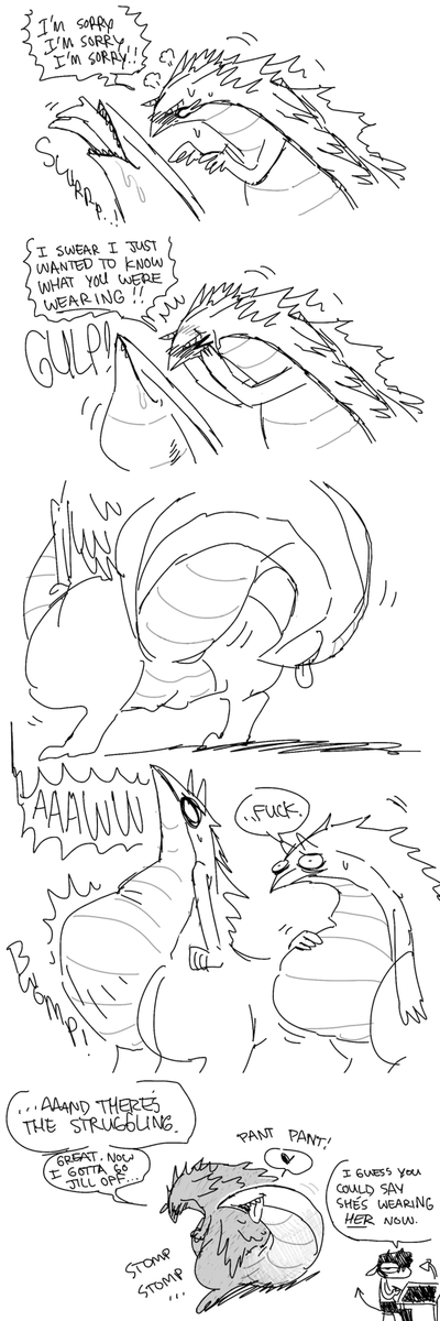 Shyguy9's tweet photo. Fuchsia the Two-Headed Dragon Fails at Making Small Talk.
(Vore, nsfw) https://t.co/a2CP65YGxM