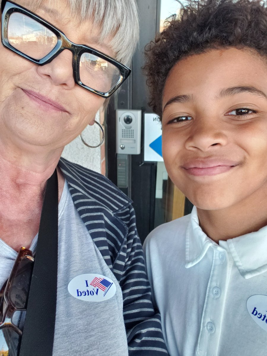Took a Generation Alpha kid with me. #teachvoting #voteblue
