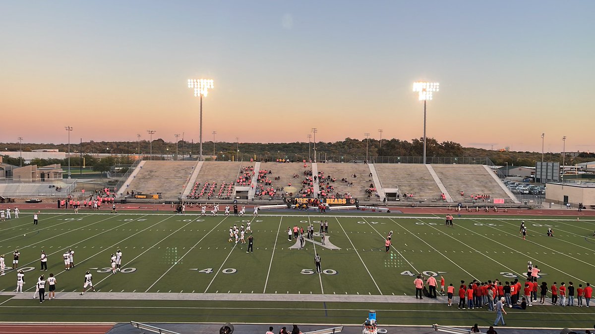 I’m here at Gustafson Stadium for Brennan (6-1, 5-0) vs. Stevens (2-5, 2-3). 

Since losing its season opener to Reagan, Brennan has outscored its opponents 268-48 and is at the top of the District 28-6A standings.
