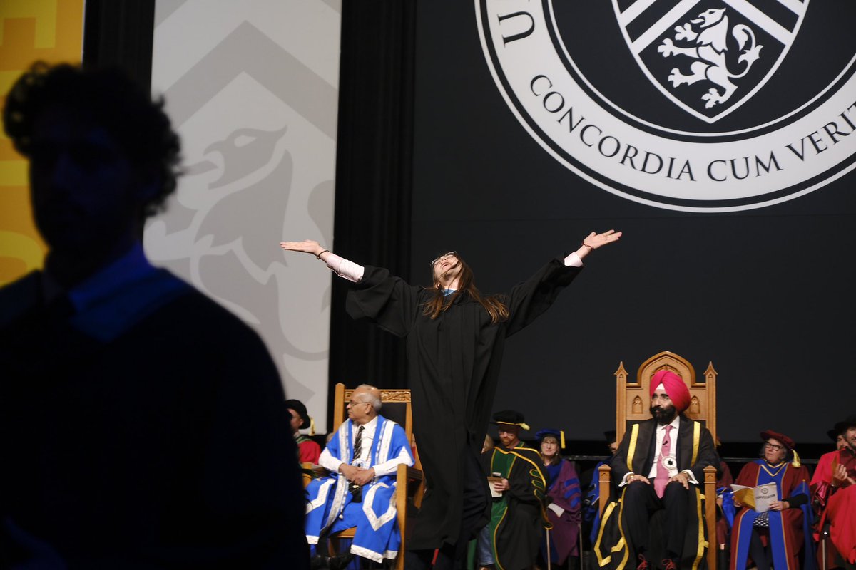 UWaterloo's tweet photo. And…..exhale! 🤗 #UWaterlooGrad 🎓 https://t.co/0prKgU5b2Z