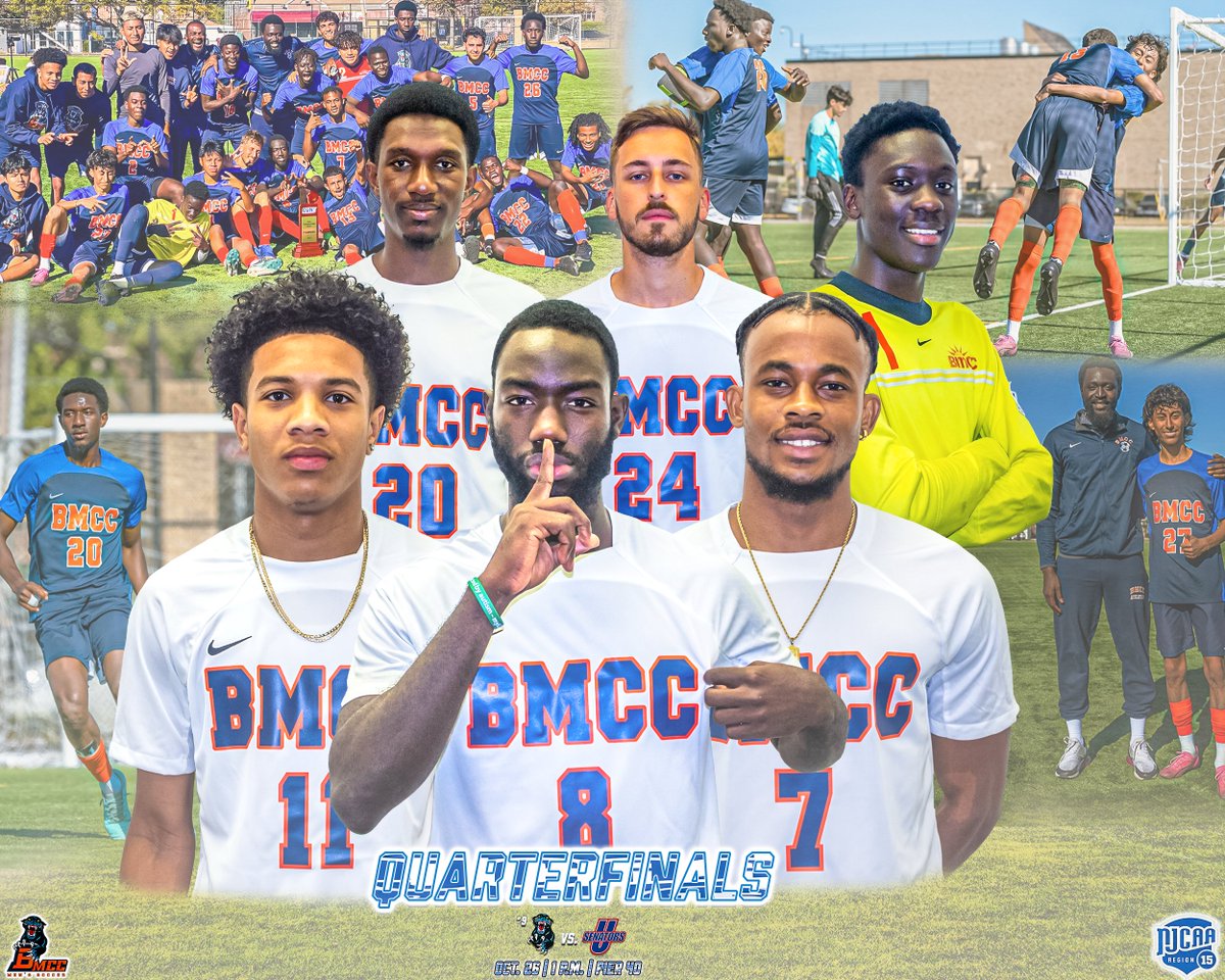 BMCC Athletics (@bmccathletics) on Twitter photo โฝ๏ธ ๐ท๐ณ๐จ๐๐ถ๐ญ๐ญ ๐ป๐ฐ๐ด๐ฌ โฝ๏ธ
<a href="/NJCAA_Soccer/">NJCAA Soccer</a> No. 9โฃ ranked <a href="/BMCCAthletics/">BMCC Athletics</a> #MSOC battles <a href="/SUNYUlsterMSoc/">SUNY Ulster MSoccer</a> in the 2โฃ0โฃ2โฃ4โฃ <a href="/NJCAARegionXV/">NJCAA Region 15</a> Quarterfinals this afternoonโ๏ธ
๐ Pier 40 (New York, New York)
๐ 1โฃ:0โฃ0โฃ p.m.
#StartHereGoAnyWhere | <a href="/NJCAA/">NJCAA</a> | <a href="/bmcc_cuny/">BMCC</a> | <a href="/BMCC_OSA/">BMCC's Office of Student Activities</a> โฝ๏ธ ๐ท๐ณ๐จ๐๐ถ๐ญ๐ญ ๐ป๐ฐ๐ด๐ฌ โฝ๏ธ
<a href="/NJCAA_Soccer/">NJCAA Soccer</a> No. 9โฃ ranked <a href="/BMCCAthletics/">BMCC Athletics</a> #MSOC battles <a href="/SUNYUlsterMSoc/">SUNY Ulster MSoccer</a> in the 2โฃ0โฃ2โฃ4โฃ <a href="/NJCAARegionXV/">NJCAA Region 15</a> Quarterfinals this afternoonโ๏ธ
๐ Pier 40 (New York, New York)
๐ 1โฃ:0โฃ0โฃ p.m.
#StartHereGoAnyWhere | <a href="/NJCAA/">NJCAA</a> | <a href="/bmcc_cuny/">BMCC</a> | <a href="/BMCC_OSA/">BMCC's Office of Student Activities</a>