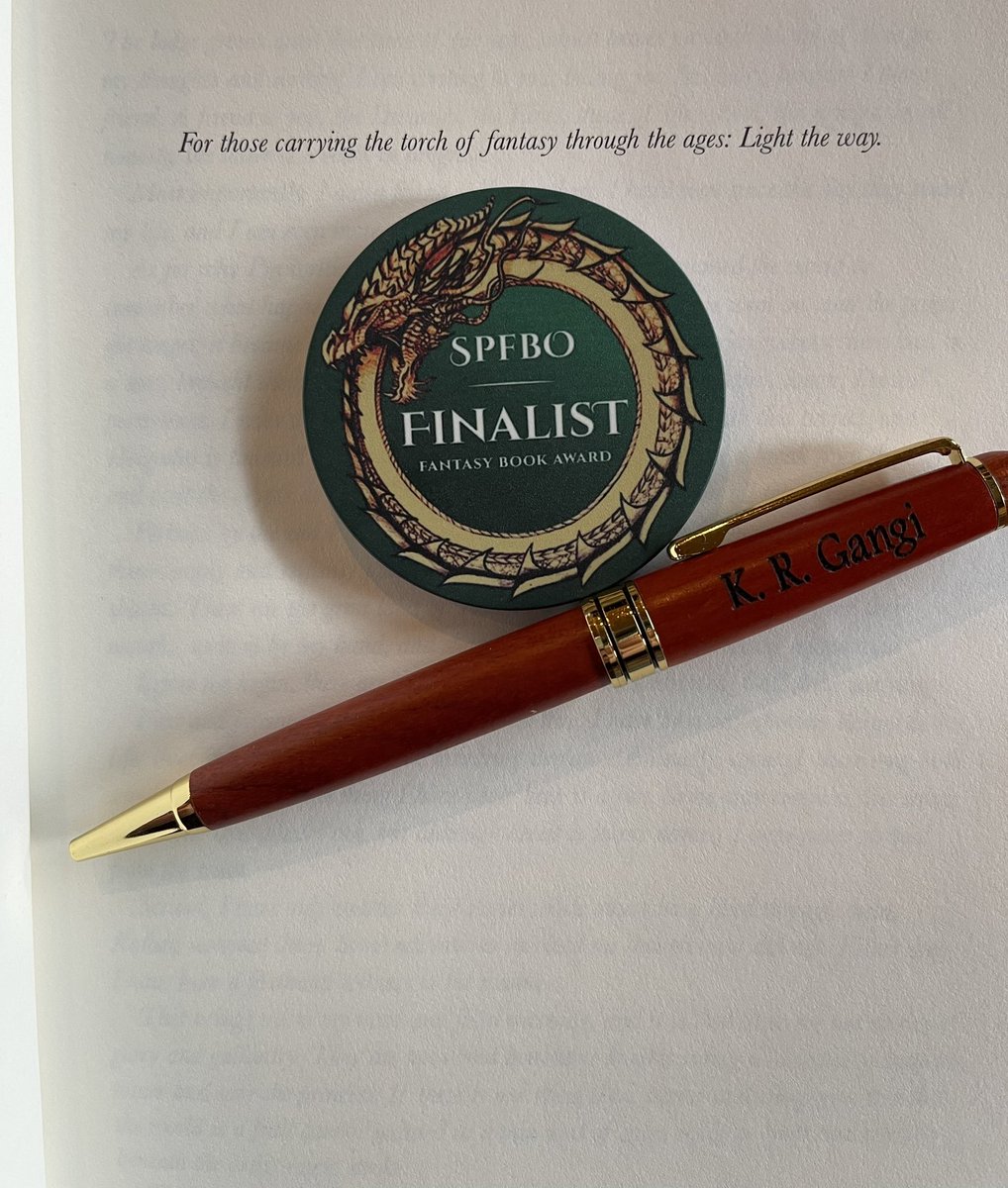 K.R.Gangi 🧌SPFBO-X Finalist🧙♂️ (@krgangi1) on Twitter photo Got my finalist coin! Thank you <a href="/Mark__Lawrence/">Mark Lawrence</a> and the entire #spfbo community for this. If anyone’s looking for a fantasy novel that’s a cross between Supernatural and D&D, give this a try!
#fantasybooks #authorcommunity #WritingCommunity #writerLift Got my finalist coin! Thank you <a href="/Mark__Lawrence/">Mark Lawrence</a> and the entire #spfbo community for this. If anyone’s looking for a fantasy novel that’s a cross between Supernatural and D&D, give this a try!
#fantasybooks #authorcommunity #WritingCommunity #writerLift