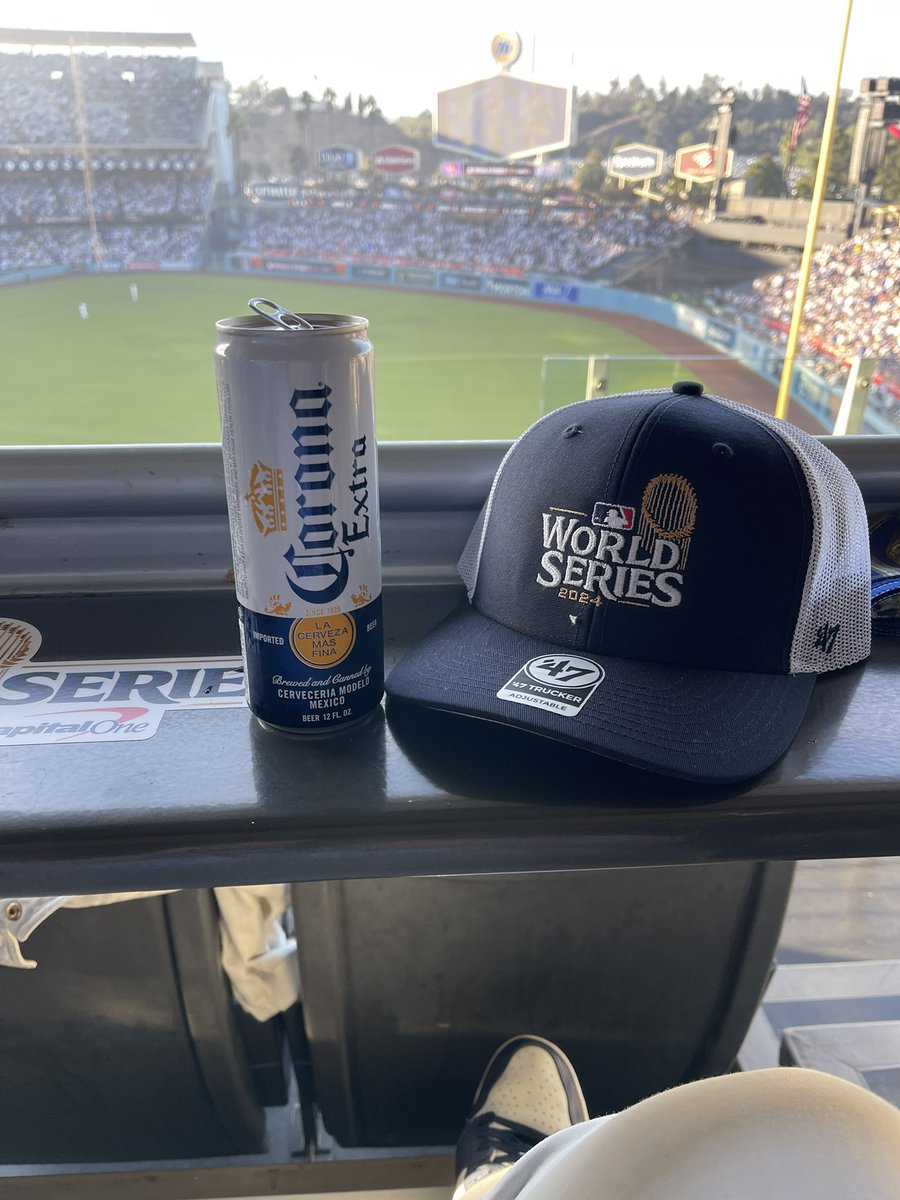 Let’s go! #worldseries #dodgers #yankees #Game1 #baseball #thisbeer <a href="/mybabymama/">Lisa Mays</a>