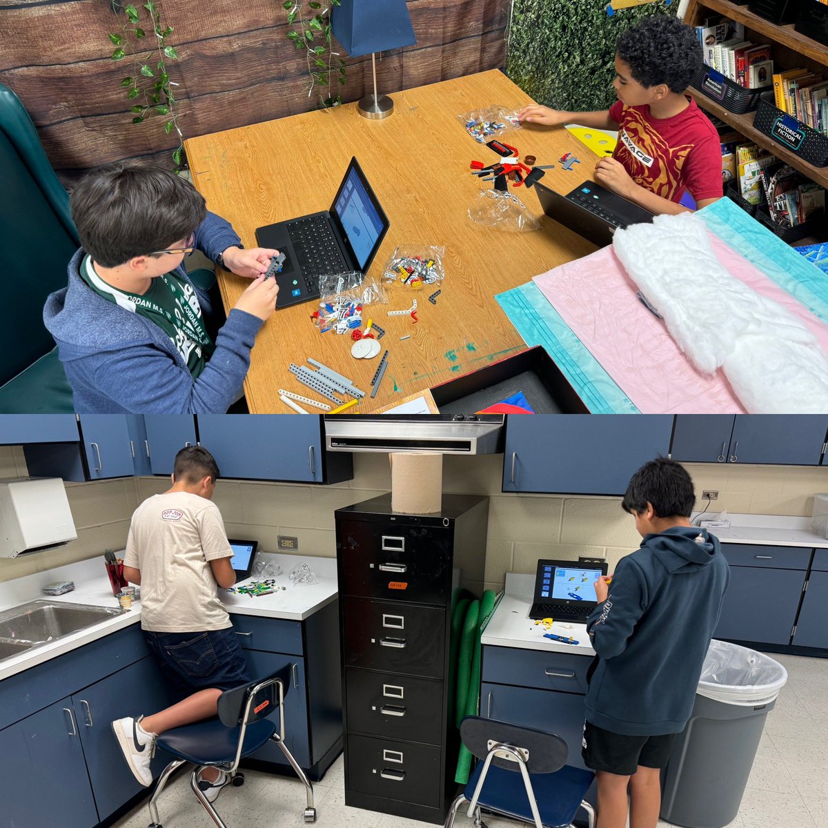 mrs_redgate's tweet image. First week of @JordanNISD #LegoRobotics ✅✅✅ Super excited for this season’s theme, SUBMERGED 🌊🐳🦑🪼 …this time with TWO teams of amazing kids! @msgmakeshistory #LearnersAtWork
