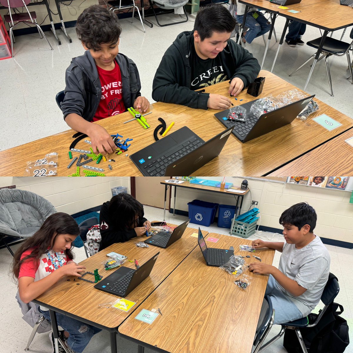 mrs_redgate's tweet image. First week of @JordanNISD #LegoRobotics ✅✅✅ Super excited for this season’s theme, SUBMERGED 🌊🐳🦑🪼 …this time with TWO teams of amazing kids! @msgmakeshistory #LearnersAtWork